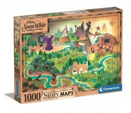 Clementoni Puzzle 1000 elementów Story Maps Królewna Śnieżka