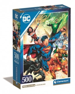 Clementoni Puzzle 500 elementów Compact DC Comics Liga Sprawiedliwych (Justice League)