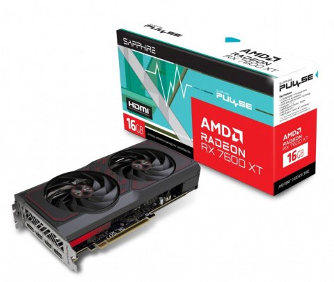 Sapphire Technology Karta graficzna Radeon RX 7600 XT PULSE 16GB GDDR6 128bit 2DP/2HDMI