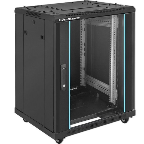 Qoltec Szafa RACK 19" | 15U | 600 x 600 x 855 | stalowa obudowa