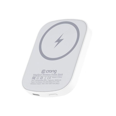 CRONG Bezprzewodowy power bank z MagSafe 5000mAh, USB-C 20W PD