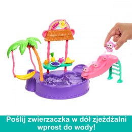 Mattel Zestaw Enchantimals Tropikalny basen + lalka Małpka