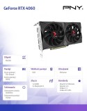 PNY Karta graficzna GeForce RTX 4060 8GB OC VERTO DUAL FAN DLSS 3