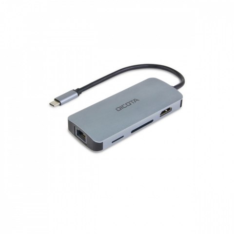 DICOTA Hub USB-C 8 w 1 Multi Hub 4K PD 100W