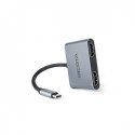 DICOTA Stacja dokująca USB-C Portable 4-in-1 D ock 4K 2xHDMI 100W PD