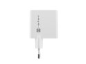 Natec Ładowarka sieciowa Ribera GAN 1X USB-A + 1X USB-C 45W Biała