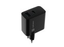 Natec Ładowarka sieciowa Ribera GAN 1X USB-A + 1X USB-C 65W Czarna