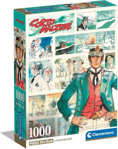 Clementoni Puzzle 1000 elementów Compact Corto Maltese