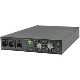 Qoltec Zasilacz awaryjny UPS do RACK | 2.4kVA | 2400W | Power Factor 1.0| LCD | On-line