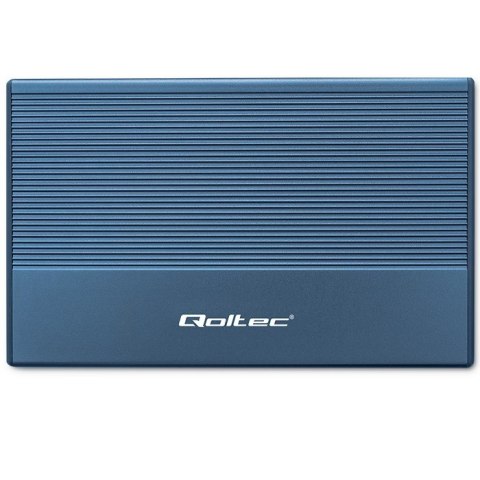 Qoltec Obudowa | Kieszeń na dysk SSD HDD 2.5" | SATA | USB 3.0 | Super speed 5Gb/s | 2TB | Niebieskia