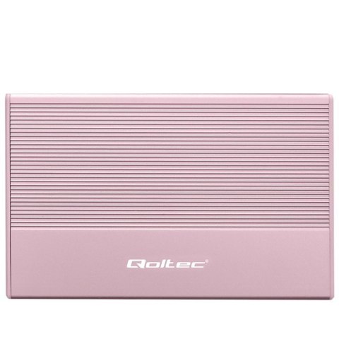 Qoltec Obudowa | Kieszeń na dysk SSD HDD 2.5 cala | SATA | USB 3.0 | Super speed 5Gb/s | 2TB | Różowy