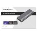 Qoltec Obudowa | kieszeń na dysk SSD M.2 | SATA | NGFF | USB-C | Super speed 6Gb/s | 2TB | Szara