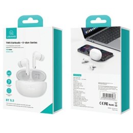 USAMS Słuchawki Bluetooth TWS 5.3 X-Don Series Dual microfon ENC białe