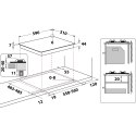 Hotpoint-Ariston Płyta gazowa szklana HAGS62FBK