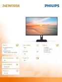 Philips Monitor 24E1N1300A 23.8 cala IPS 100Hz HDMI USB-C Głośniki