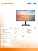 Philips Monitor 24E1N1300AE 23.8 cala IPS 100Hz HDMI USB-C HAS Głośniki