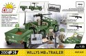 Cobi Klocki Klocki Willys MB & Trailer