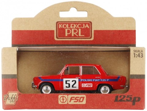 Daffi Pojazd PRL Fiat 126p Rally czerwony