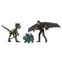 Mattel Zestaw figurek Jurassic World Ian Malcolm z dinozaurami