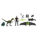 Mattel Zestaw figurek Jurassic World Ian Malcolm z dinozaurami