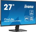 IIYAMA Monitor 27 cali XU2792UHSU-B6 4K,IPS,DP,HDMI,USB-C Power delivery, 350 cd, DPS