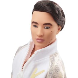 Mattel Lalka filmowa Barbie The Movie Ken w biało-złotym dresie