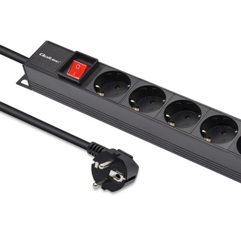 Qoltec Listwa zasilająca PDU do RACK | 16A | 16xSCHUKO | Pionowa | 1.8m