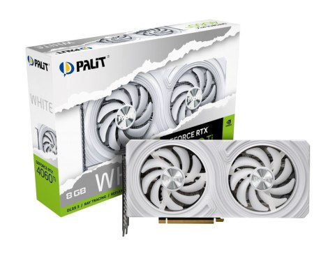 Palit Karta graficzna GeForce RTX 4060 Ti 8GB GDDR6 128bit 3DP biała