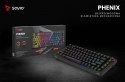 Savio Klawiatura mechaniczna bezprzewodowa PHENIX Gateron Red Pro, ABS