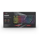 Savio Klawiatura mechaniczna bezprzewodowa PHENIX, Gateron Red Pro, Pudding