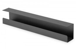 Digitus Uchwyt stalowy do organizacji kabli / listew zasilających pod biurkiem, montaż śruby, 60 cm, czarny
