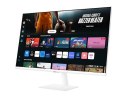 Samsung Monitor 32 cale SMART M70D VA 3840x2160 UHD 16:9 2xHDMI 3xUSB 2.0 1xUSB-C (65W) 4ms 60Hz WiFi/BT głośniki płaski biały 2Yd2d