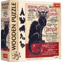 Trefl Puzzle drewniane 200 elementów Czarny Kot Theophile Alexandre Steinlen