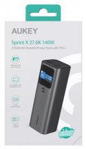 AUKEY Power Bank PB-Y45 Sprint X | 27600 mAh | 140W | 3xUSB | PD 3.1 | PPS | Smart Digital Display