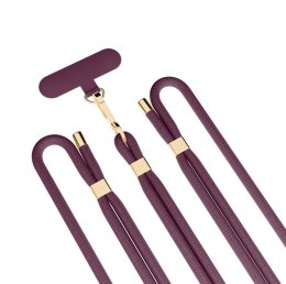 3mk Protection Smycz do telefonu - 3mk EasyClip Elite - Mulberry (gold) )