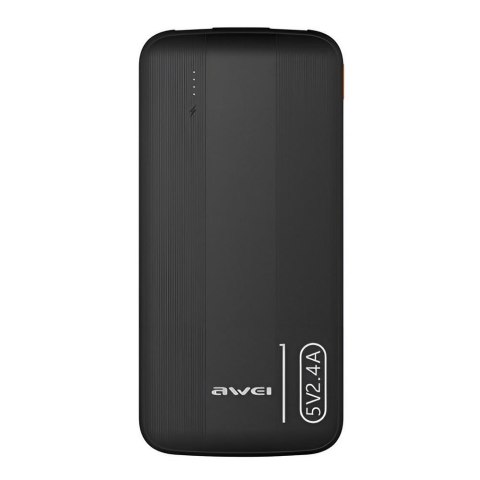 AWEI Powerbank Awei P20K 10000mAh 2xUSB 2,4A czarny