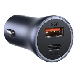 Baseus Ładowarka samochodowa Baseus CCJD-0G 40W z gniazdem USB Quick Charge 3.0 + USB-C PD