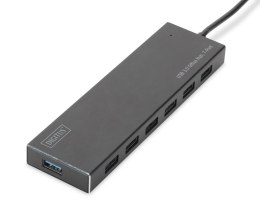 Digitus Hub USB 3.0/Koncentrator DIGITUS 7xUSB 3.0 SuperSpeed, aktywny, aluminium