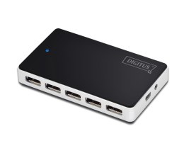 Digitus Hub USB DIGITUS DA-70229 10xUSB 2.0 aktywny, czarny