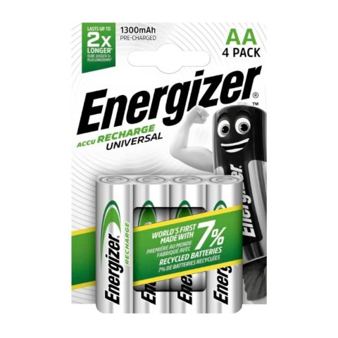 Energizer Akumulatorki Energizer R6/AA Ni-MH 1300mAh Universal - 4 sztuki (blister)