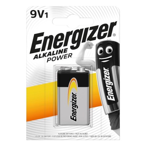 Energizer Bateria alkaliczna Energizer Alkaline Power 6LR61 9V (R9*) - 1 sztuka (blister)