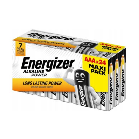 Energizer Bateria alkaliczna Energizer Alkaline Power AAA / LR03 - 24 sztuki (box) Maxi Pack