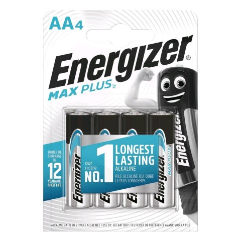 Energizer Bateria alkaliczna Energizer MAX Plus AA / LR6 - 4 sztuki (blister)