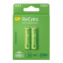 GP Recyko Akumulatorki AA / R6 GP ReCyko 1300 Series Ni-MH 1300mAh - 2 sztuki