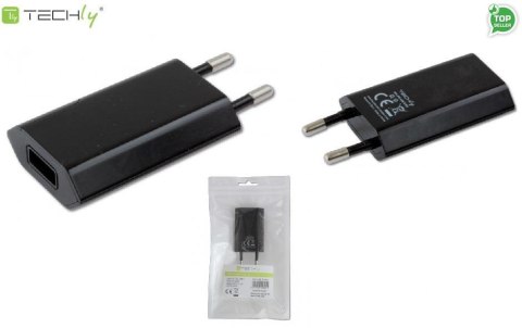 Techly Ładowarka sieciowa Techly USB 5V 1A czarna