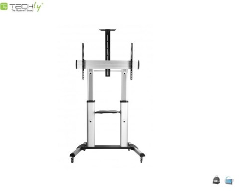 Techly Stojak mobilny Techly 60"-100", 100kg regulowany