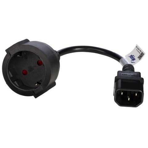 AKYGA Kabel zasilający Akyga AK-PC-10A IEC C14 CEE 7/4 250V/50Hz 0,15m