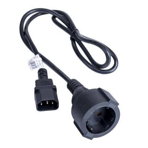 AKYGA Kabel zasilający Akyga AK-PC-13A CCA CEE 7/3 / IEC C14 1 m