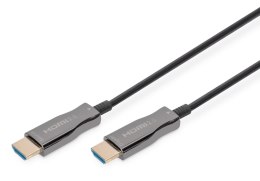 Digitus Kabel DIGITUS połączeniowy hybrydowy AOC HDMI 2.0 Premium High Speed Ethernet 4K60Hz UHD HDMI A/HDMI A M/M czarny 30m