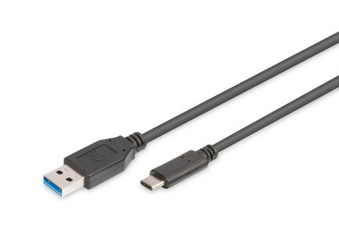 Digitus Kabel USB 2.0 DIGITUS HighSpeed Typ USB A/USB C M/M czarny 1,8m